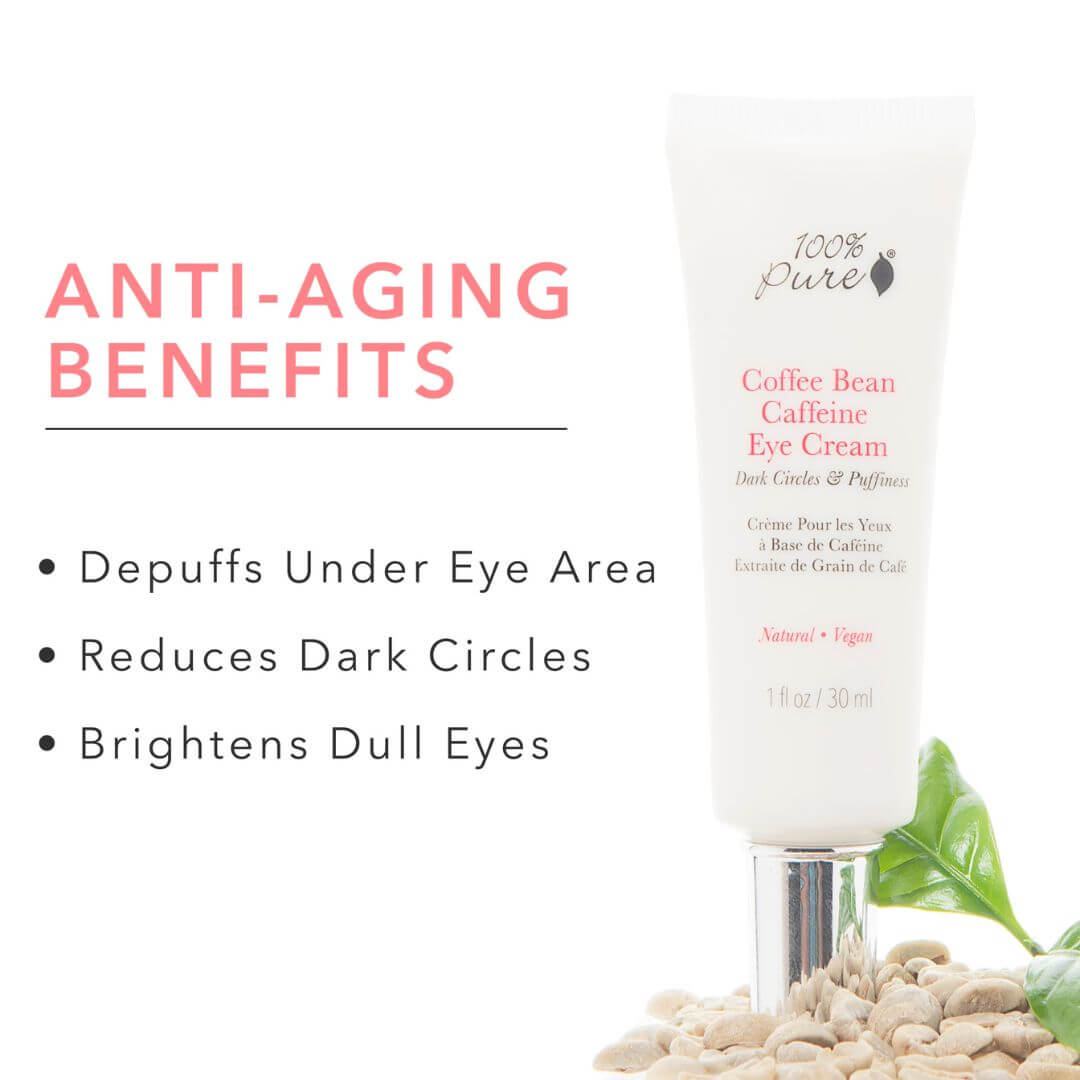 100% Pure Coffee Bean Eye Cream Benefits