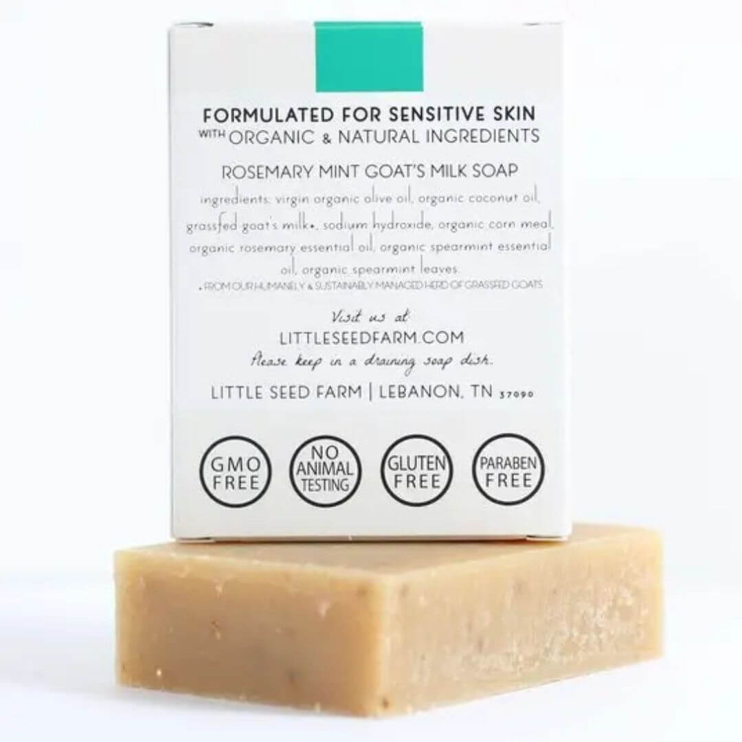 Little Seed Farm Rosemary Soap Bar Box