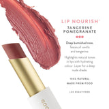 burnished rose lipstick tangerine pomegranate