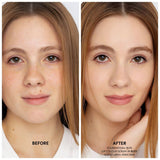 Fitglow foundation f1 fair skin on model
