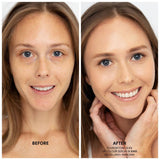 Fitglow Foundation light before and after