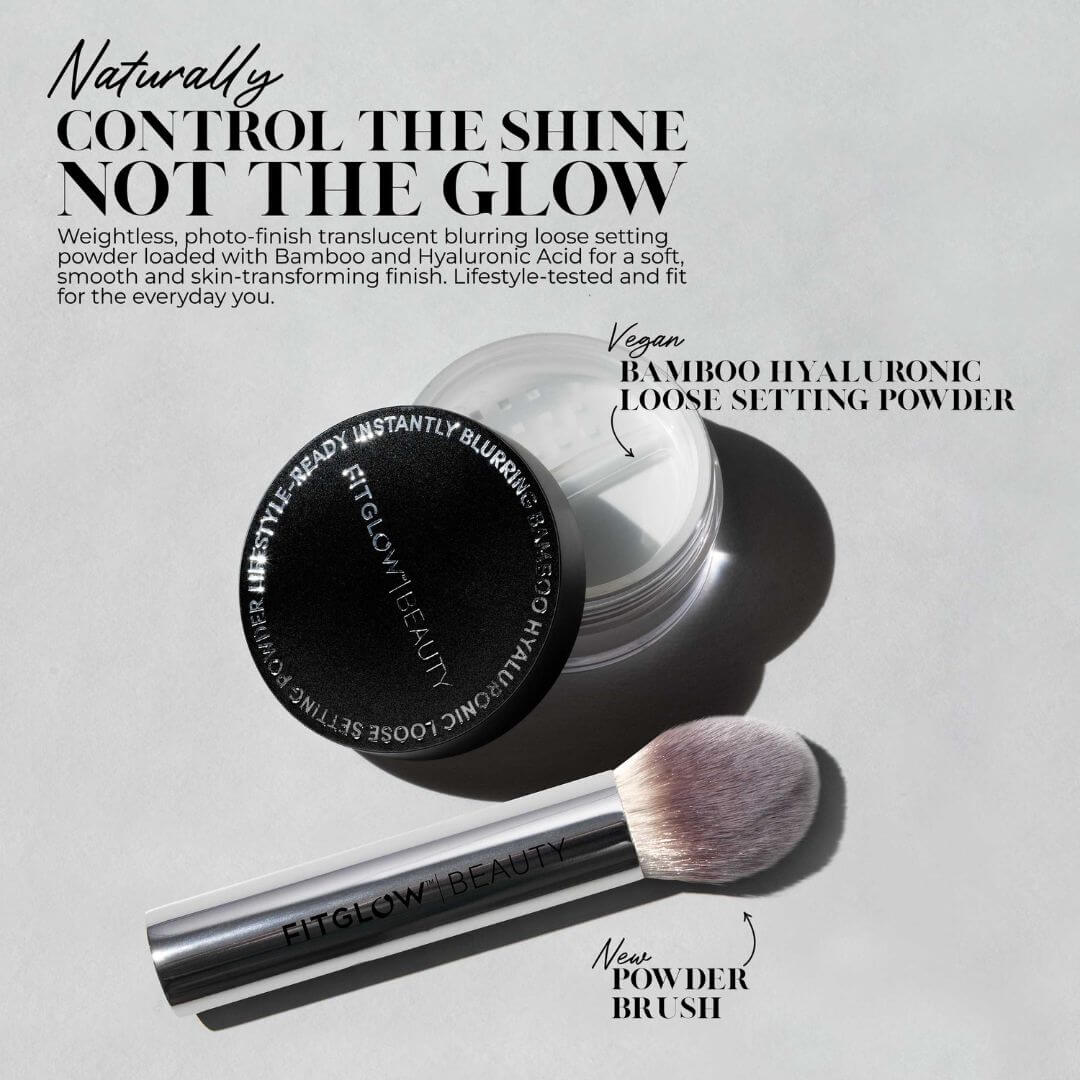 Fitglow setting powder brush gift set
