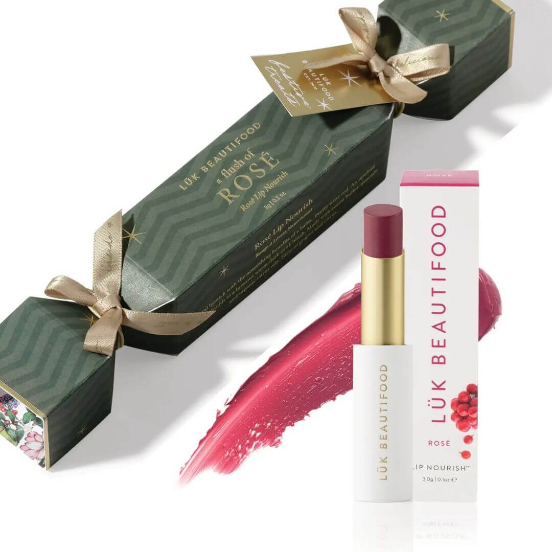 Festive Lipstick Ornament Gift - wine red