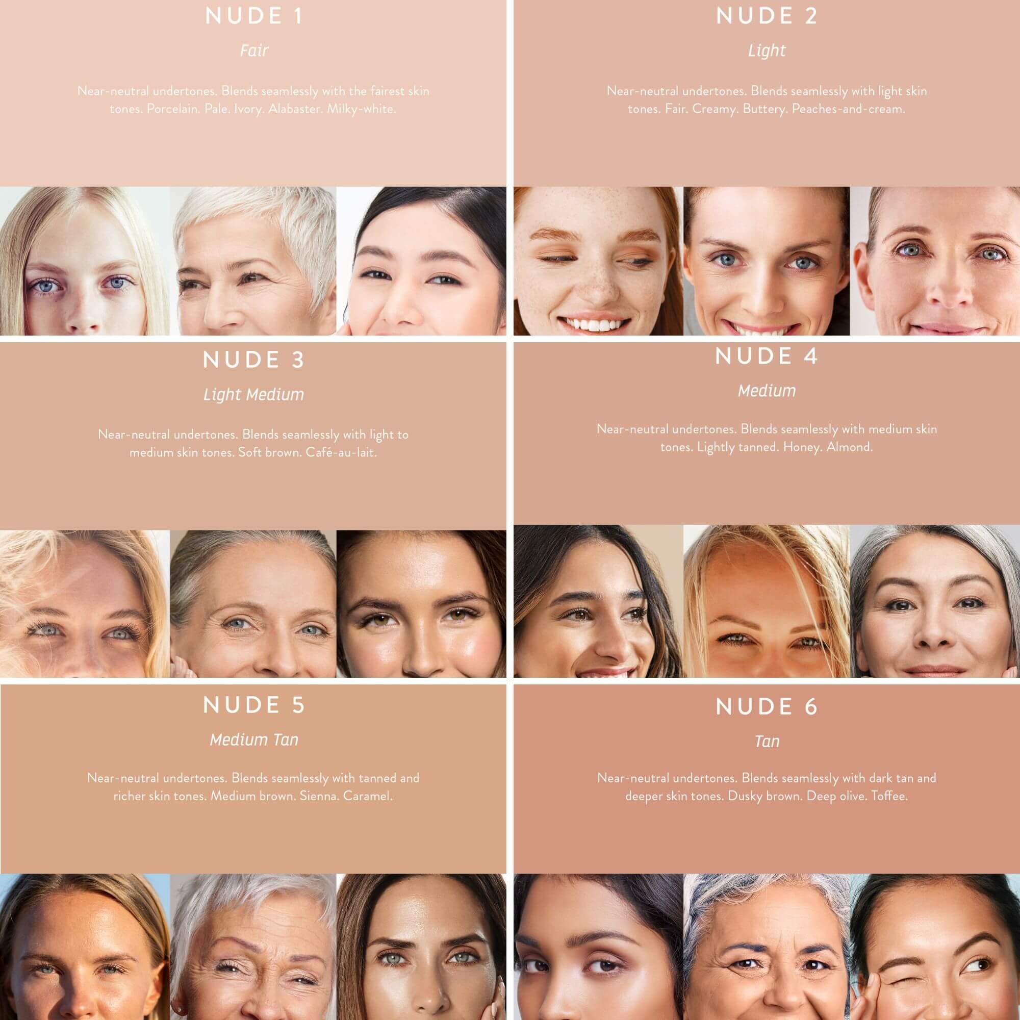 Luk beautifood skin tint shade guide