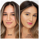 Medium tan foundation shade with neutral undertones- fitglow F4