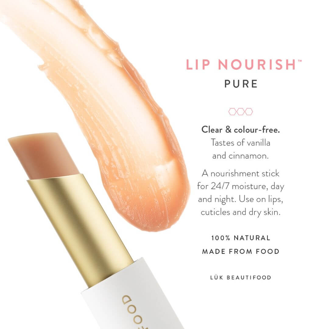 natural clear lipstick luk beautifood- pure