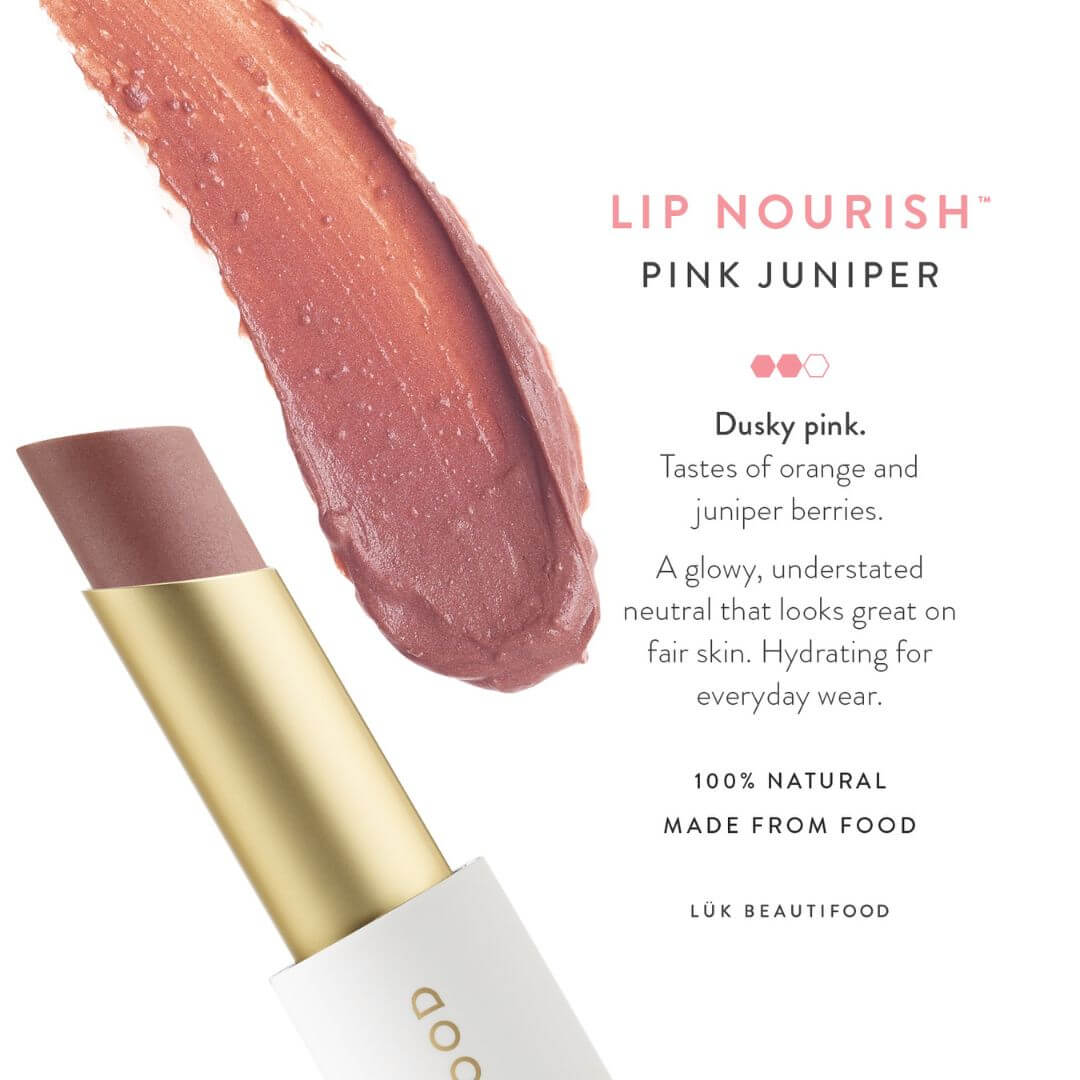 neutral dusky pink lipstick Luk Beautifood
