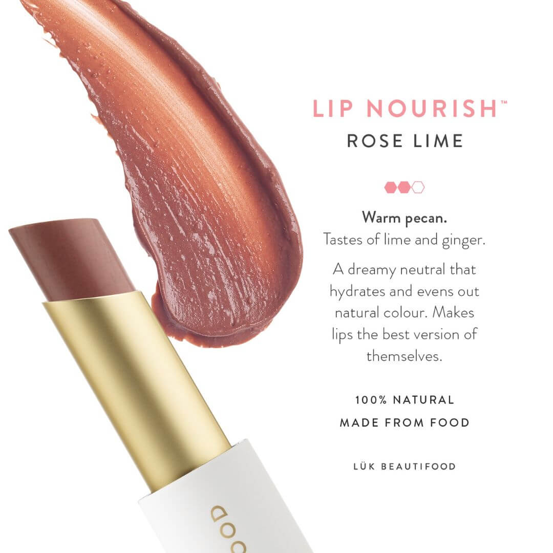 warm pecan sheer lipstick rose lime
