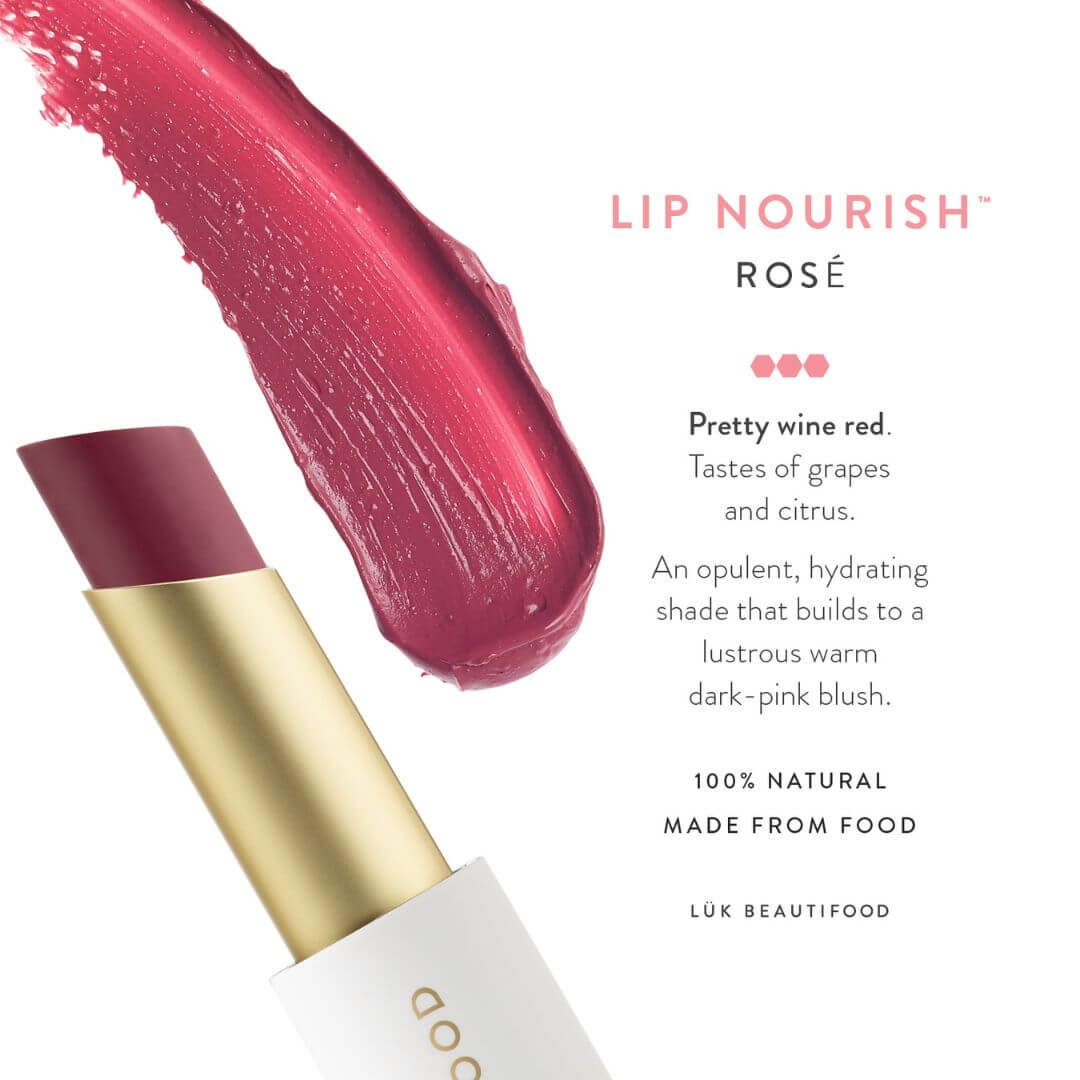 wine red lipstick luk lip nourish