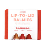 Axiology Lip to Lid Balmies Golden Hour box