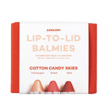 Axiology Lip to Lid Balmie Trio Cotton Candy Skies