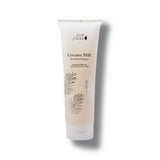 Tube of 100% Pure coconut milk shampoo on a white background