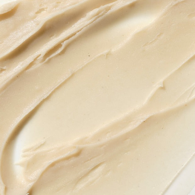 Close-up of Axilla Deodorant paste smooth, beige cream texture