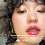 Close-up of a person wearing Axiology Attitude, featuring text and the TODAY logo.