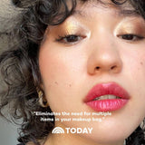 Close-up of a person wearing Axiology Attitude, featuring text and the TODAY logo.