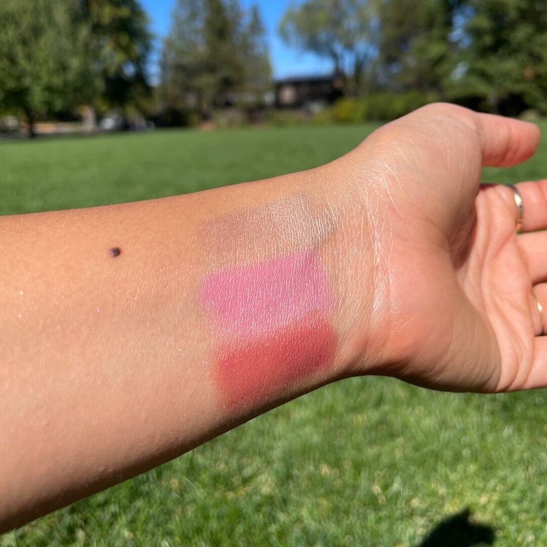Axiology Lip to Lid Balmies Highlighter Swatches
