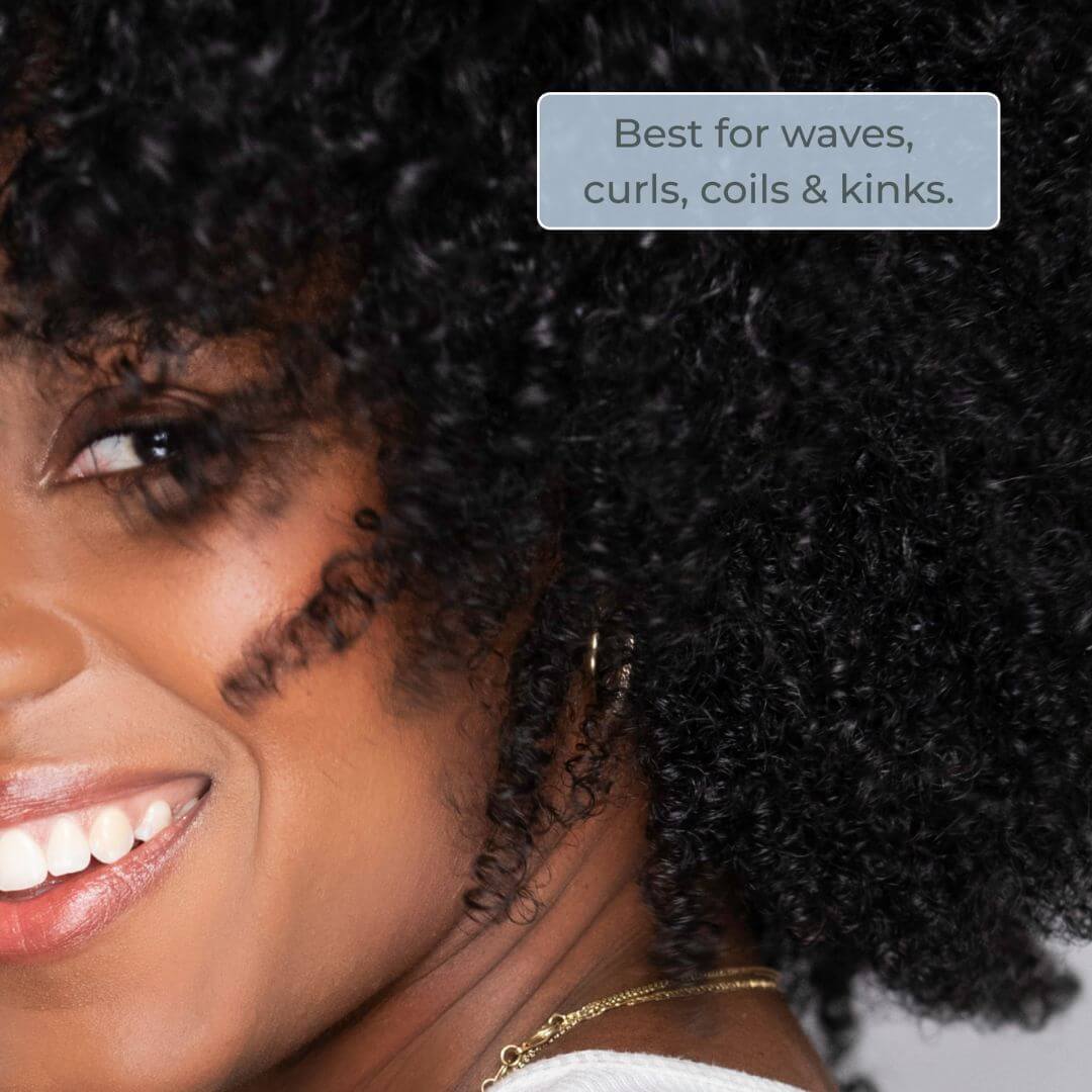Evolvh Curly hair shampoo for curls, coils and kinks