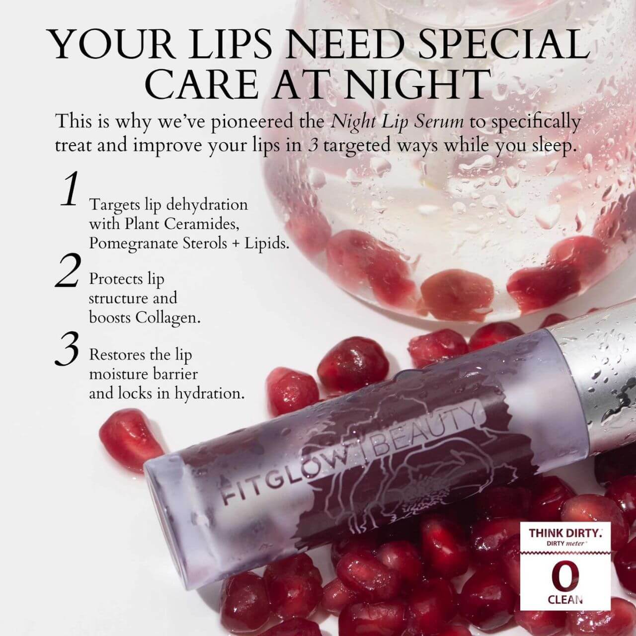 Fitglow Beauty Night Lip Serum Benefits