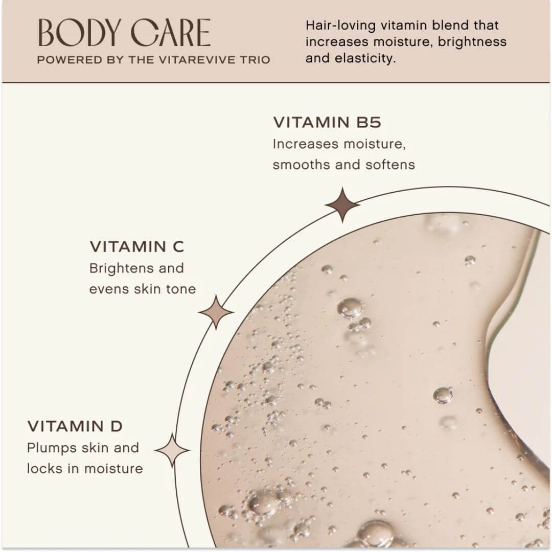 Innersense Organic Beauty Body care product with vitamin benefits and close-up of texture