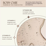 Innersense Organic Beauty Body care product with vitamin benefits and close-up of texture