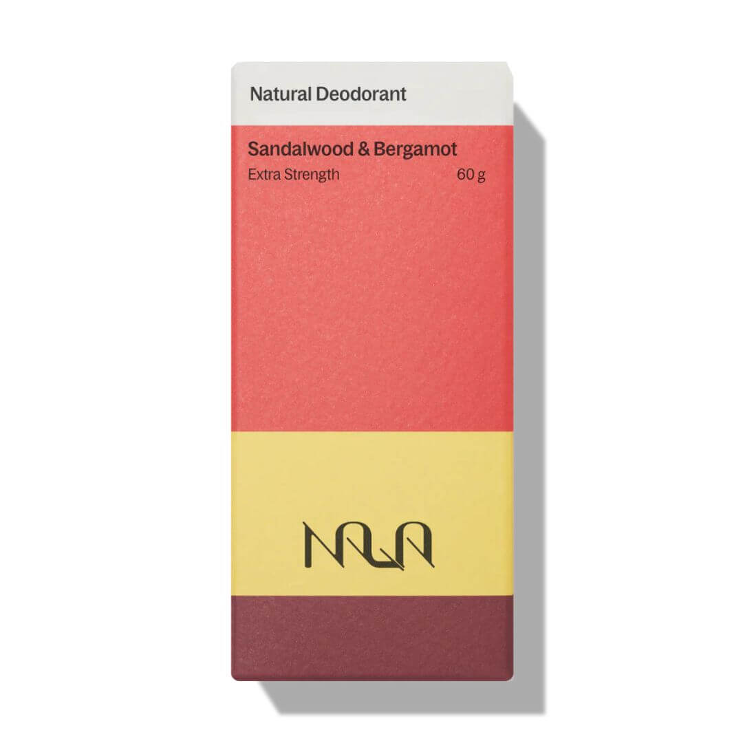 Nala extra strength natural deodorant sandalwood and bergamot