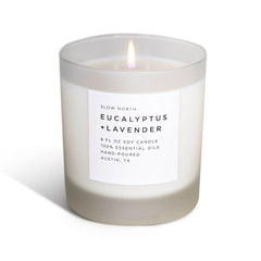 Eucalyptus and lavender soy candle Slow North 