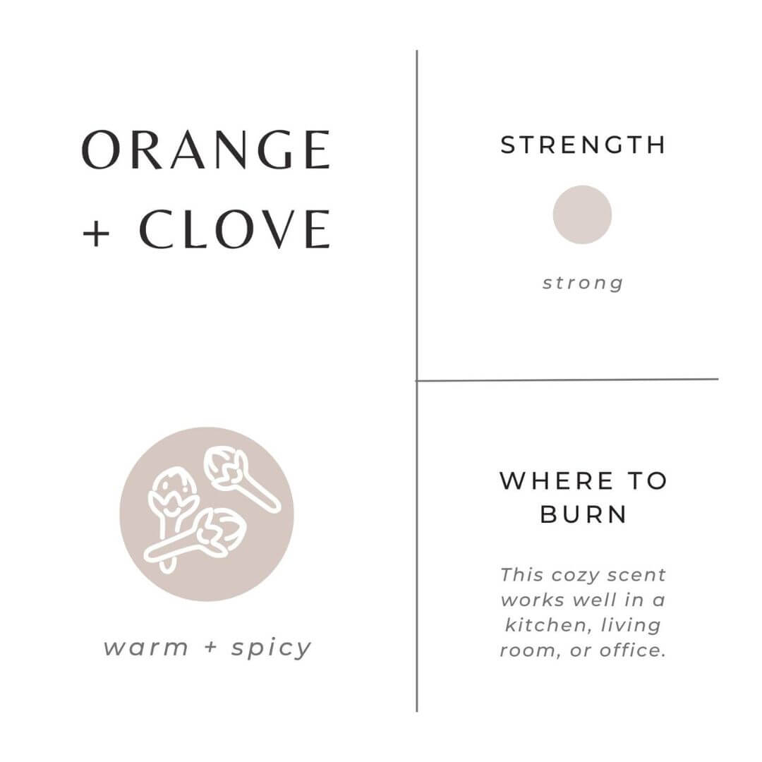 Slow North Scented Orange Clove Candle