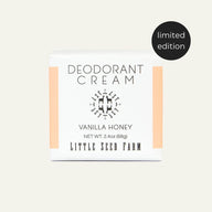 Natural Deodorant Cream - Vanilla Honey (limited edition)