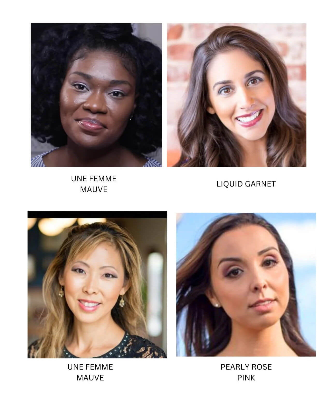 Vegan lip oil on model