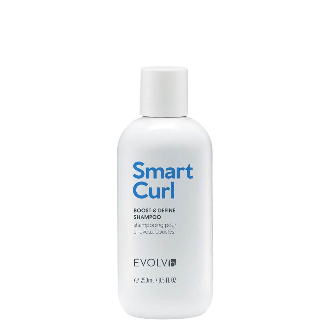 EvolvH Smart Curl shampoo bottle on a white background