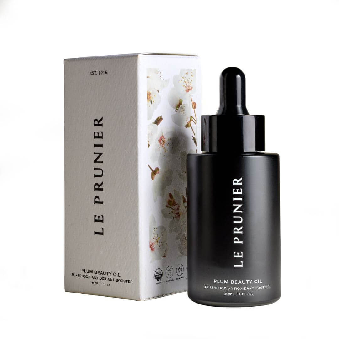 Le Prunier Plum Oil, 1 oz, front with box