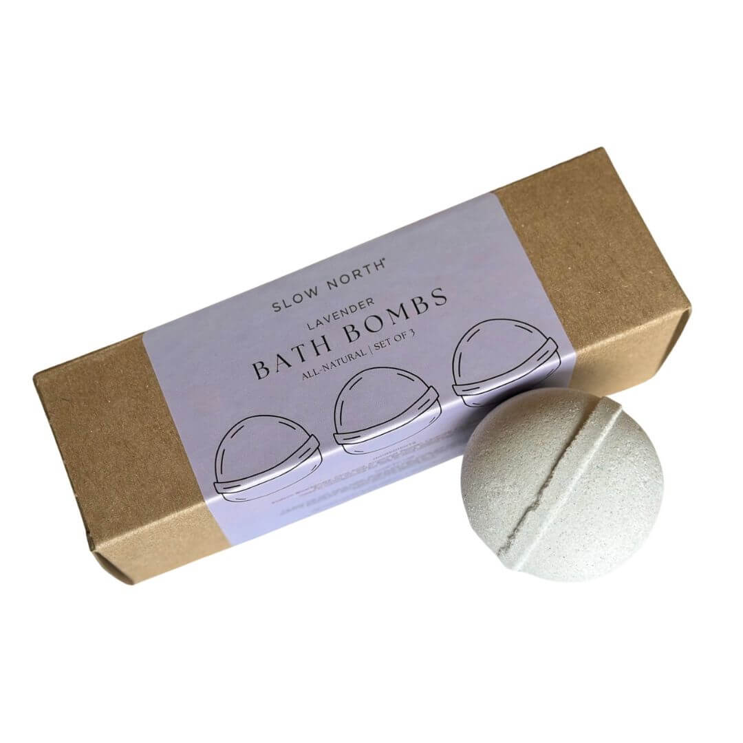 Natural bath bombs set of 3 Slow North