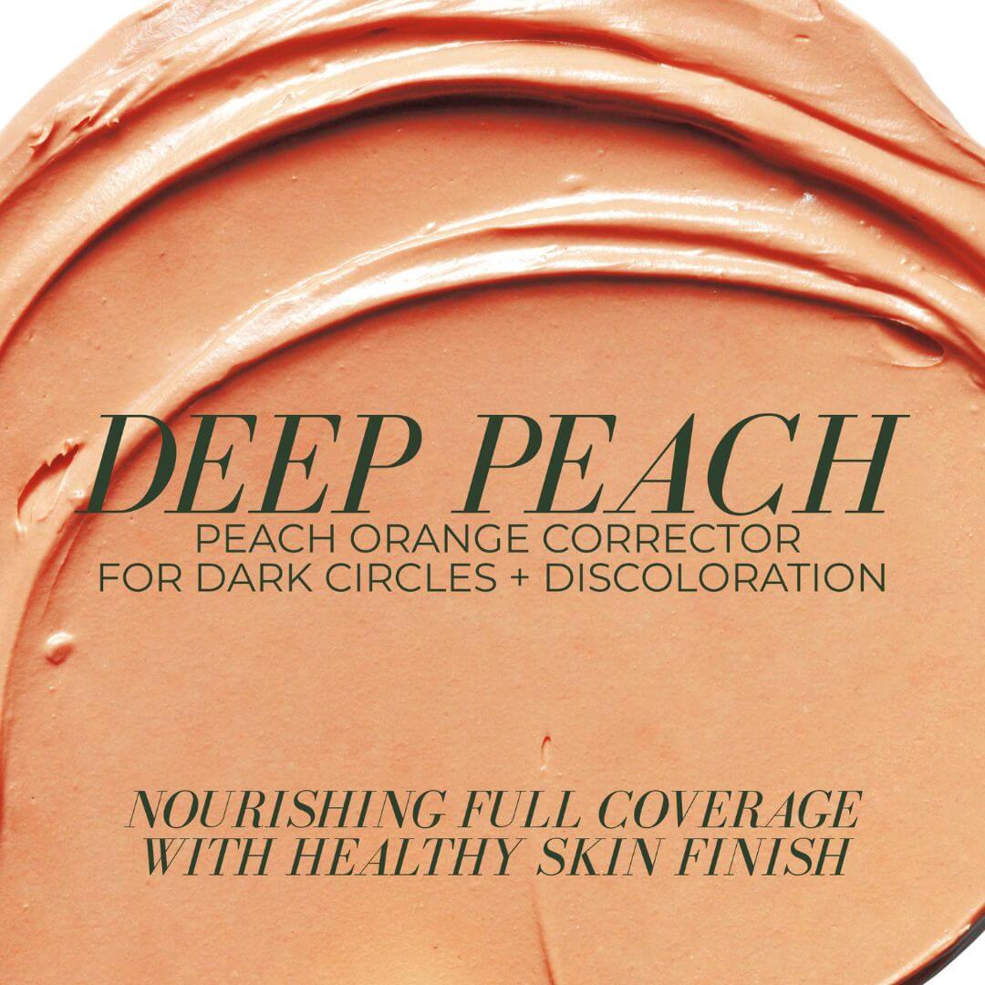 Deep peach color corrector for dark circle
