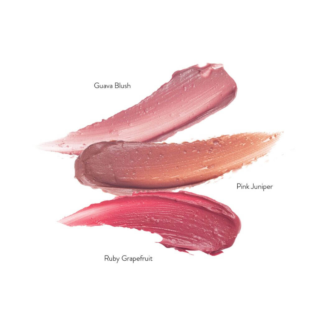 Pink lipstick swatches