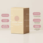 Box of Under Luna hair care product with ingredient information on a light background