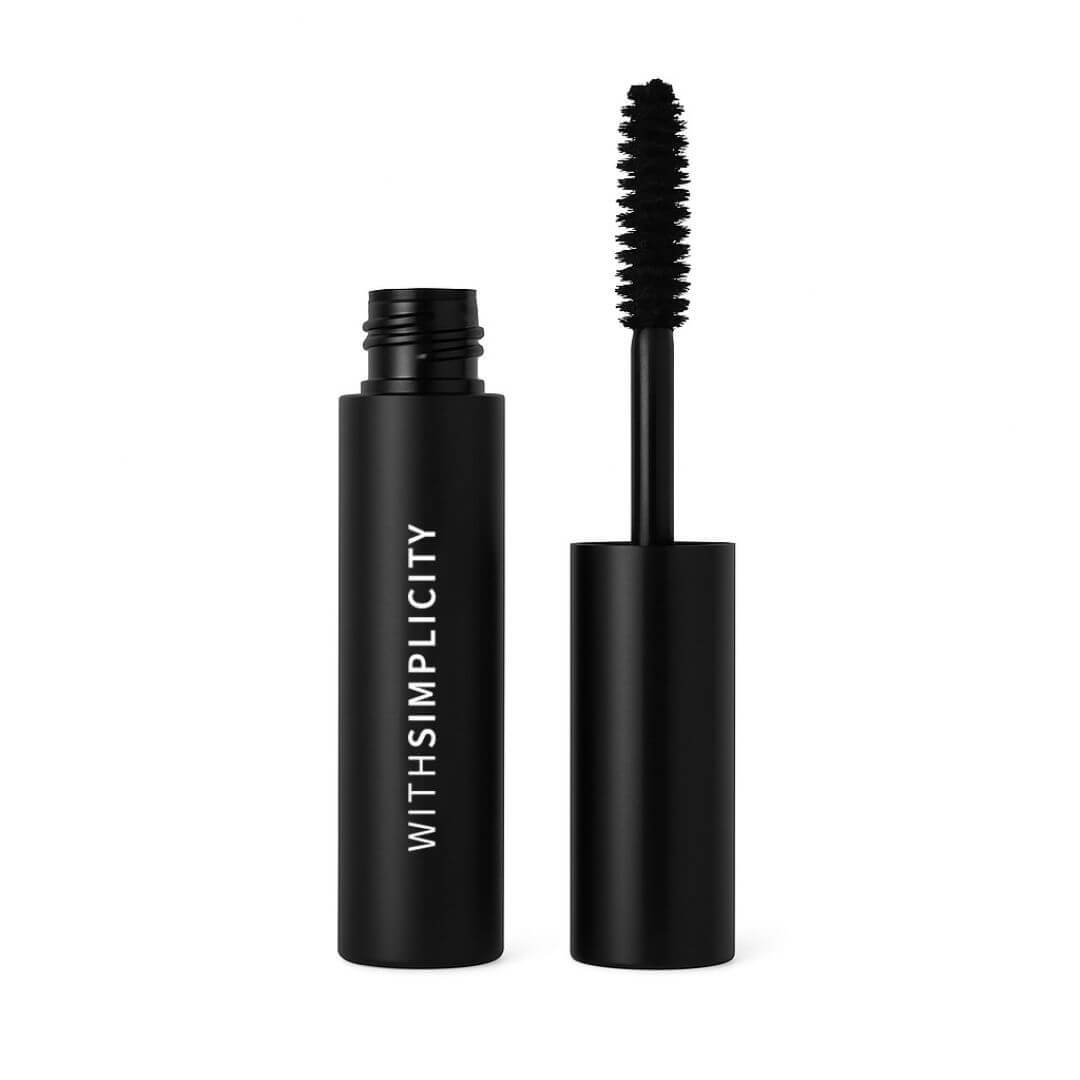 withSimplicity clean botanical mascara in black