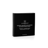 Black box of mineral pressed highlighter with 'With Simplicity' branding on a white background