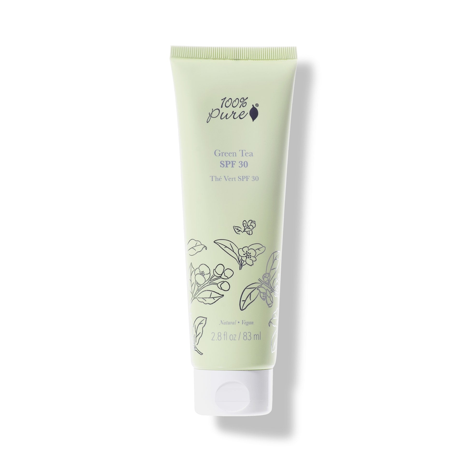 100% Pure Green Tea Facial Sunscreen Moisturizer
