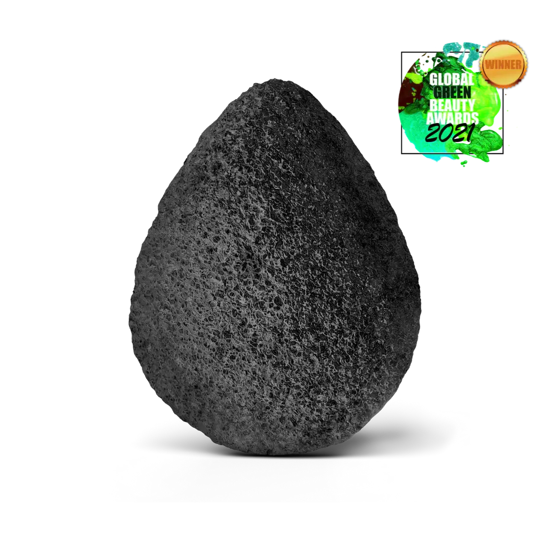 Konjac sponge with bamboo charcoal