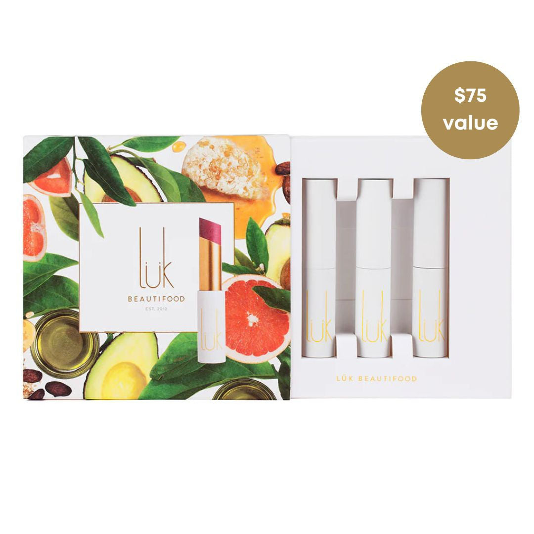 Luk Beautifood Natural LIpstick Gift Set